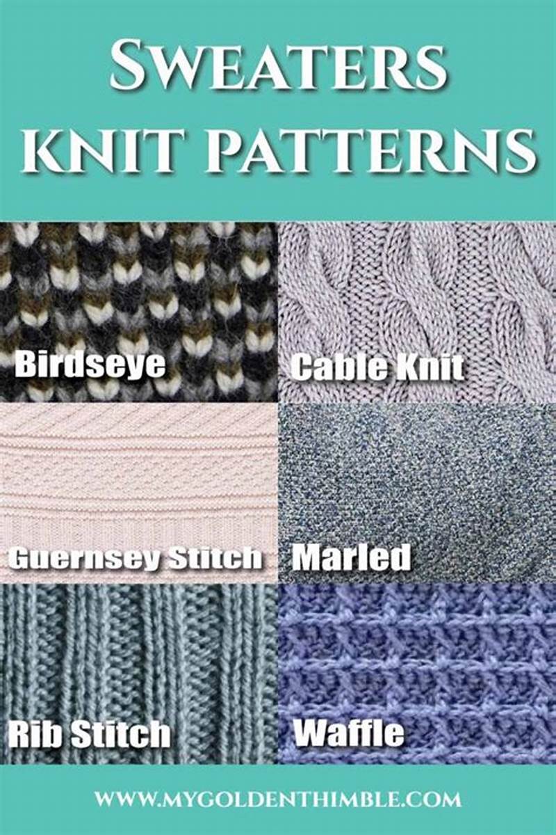 Sweater Pattern Names