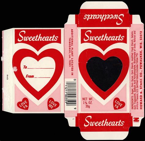 Sweetheart Candy Box Template