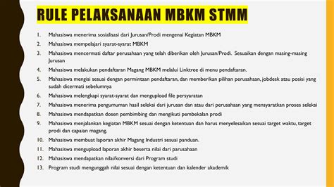 Syarat mendaftar STMM