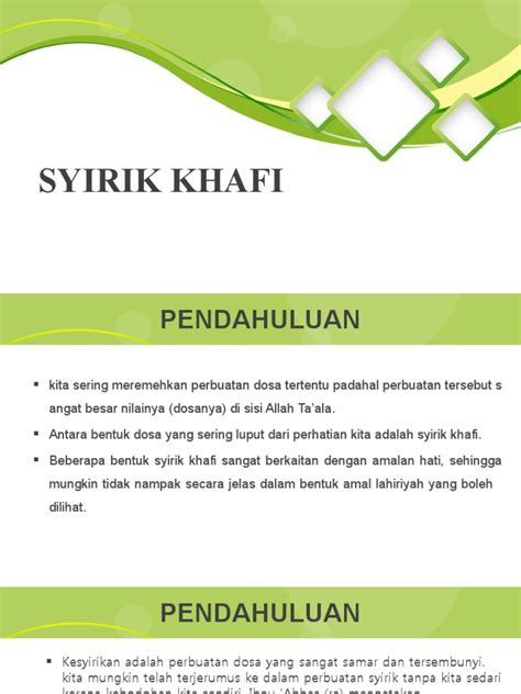 Syirik Khafi illustration