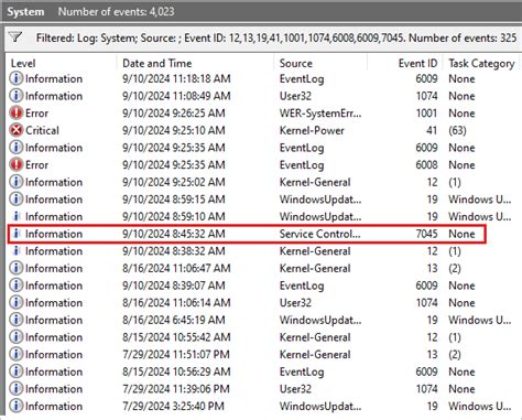 System Event Log Memory Warning