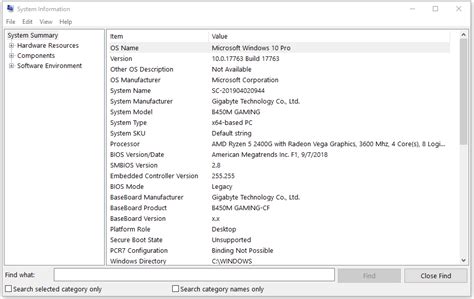 System Information