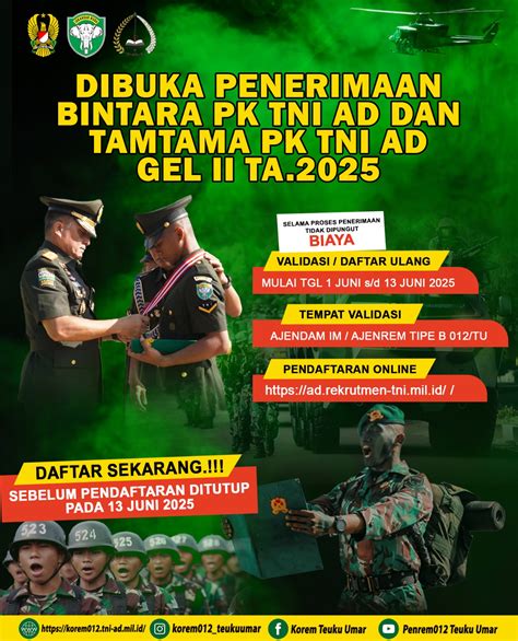 TNI AD Recruitment