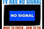 TV Says No Signal