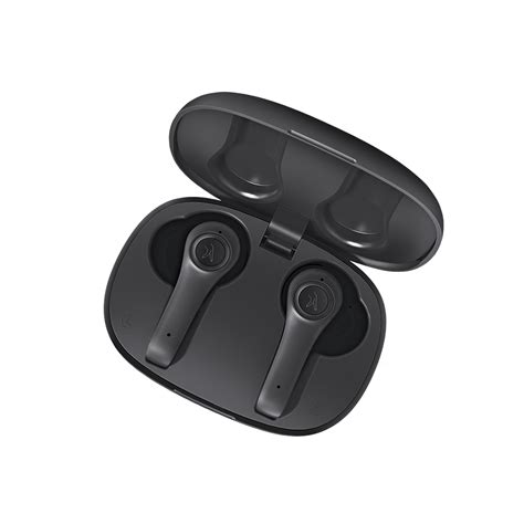 TWS earbuds with open case