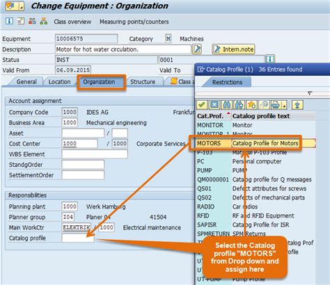 Table For Catalog Profile In Sap Pm