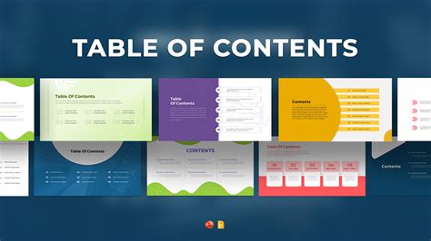Table Of Content Powerpoint Template
