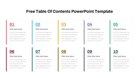 Table Of Contents Powerpoint Template