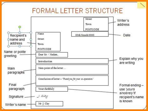 Table Structure of Official Letter