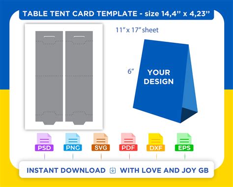 Table Tent Template