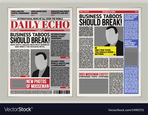 Tabloid Newspaper Template