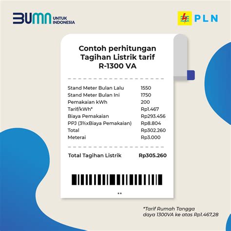 Tagihan listrik contoh