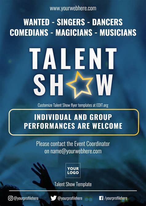 Talent Show Flyer Template