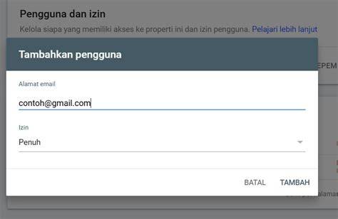 Tambahkan Email