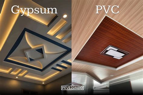 Tampilan PVC vs Gypsum