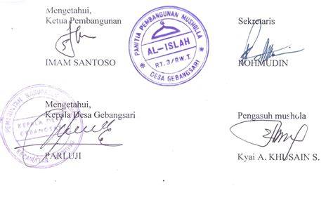 Tanda Tangan Pembina OSIS