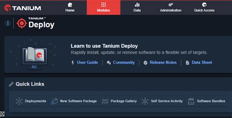 Tanium Deploy Required Minimum Catalog Version Not Found