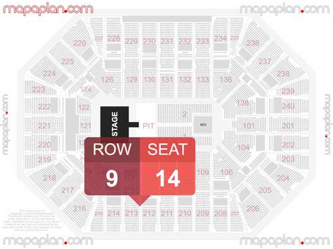 Target Center Seating Chart With Seat Numbers