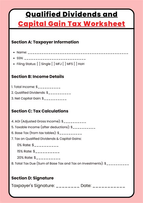 Tax Form For Qualified Dividends