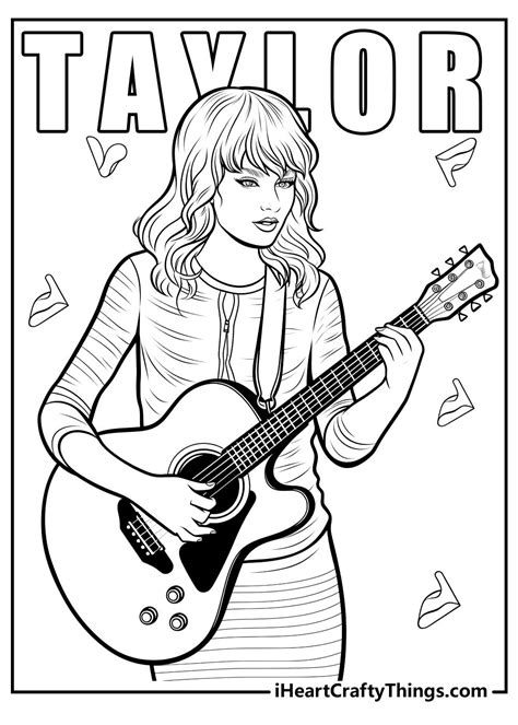 Taylor Swift Coloring Pages Printable