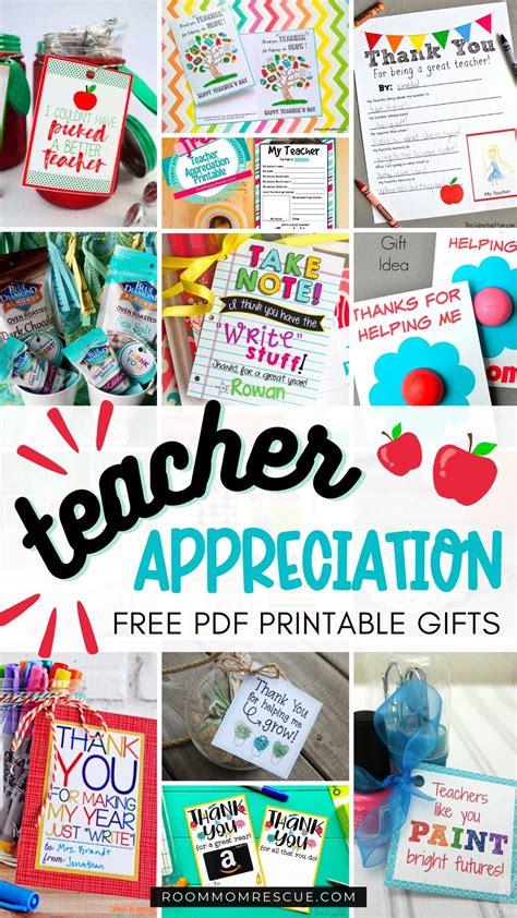 Teacher Appreciation Printable Free