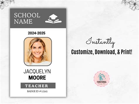 Teacher Badge Template