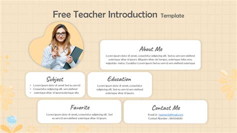 Teacher Introduction Template