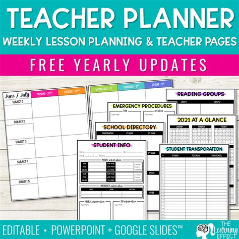 Teacher Planner Templates