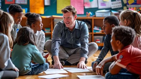 Teacher and Students Interacting