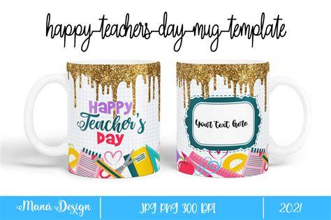 Teachers Day Mug Design Template