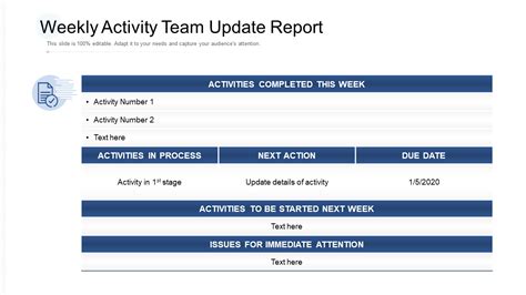 Team Update Template