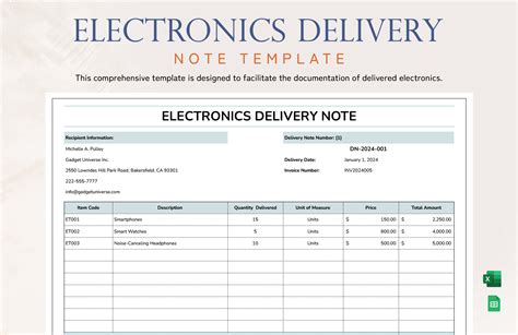 Surat Pengiriman Barang Teknologi