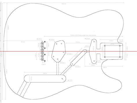 Telecaster Guitar Body Templates