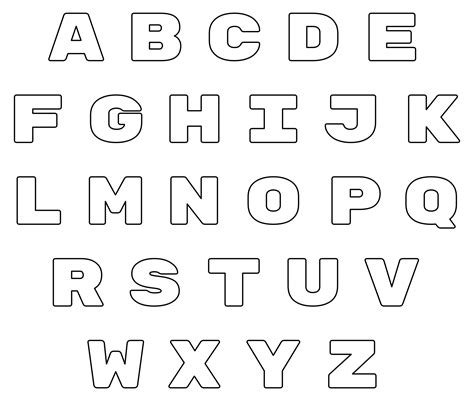Template Alphabet Letters