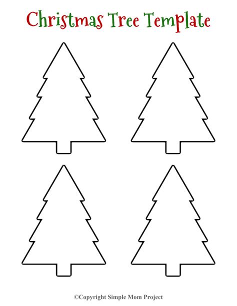 Template Christmas Tree Cut Out