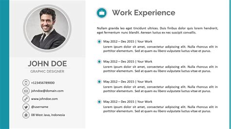 Template Cv Powerpoint