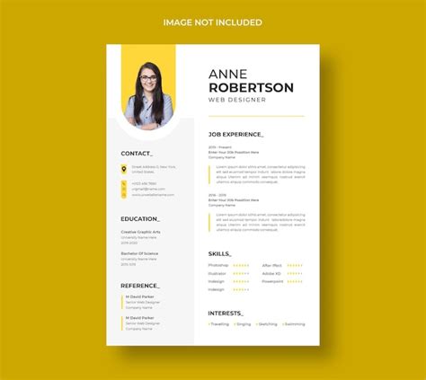 Template Cv Psd