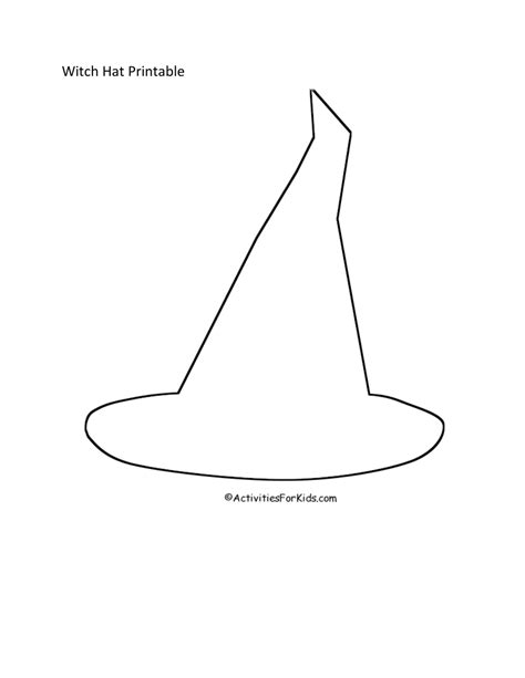 Template For A Witches Hat