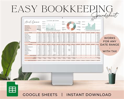 Template For Bookkeeping Small Business