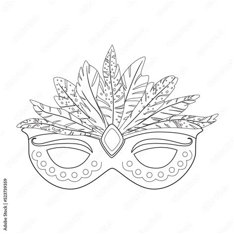 Template For Carnival Mask