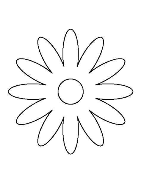 Template For Daisy Flower