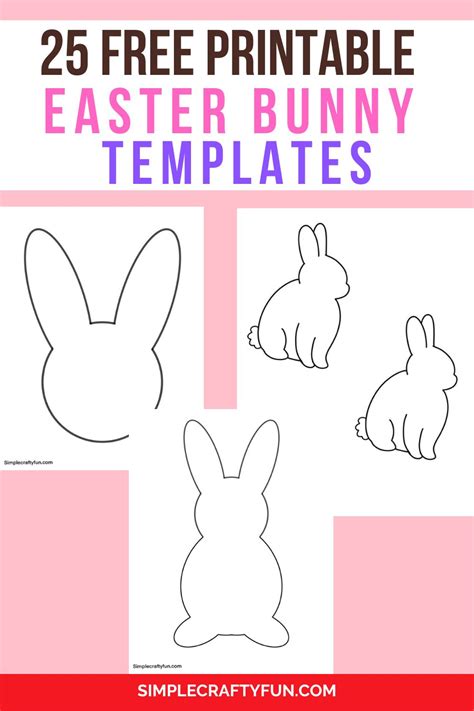 Template For Easter Bunny