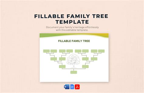 Template For Family Tree Word