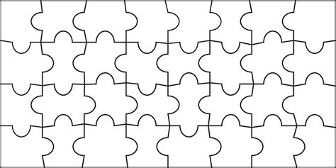 Template For Jigsaw Puzzle