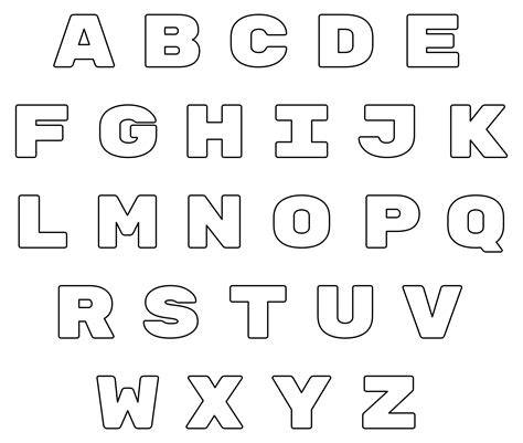 Template For Letters Of The Alphabet