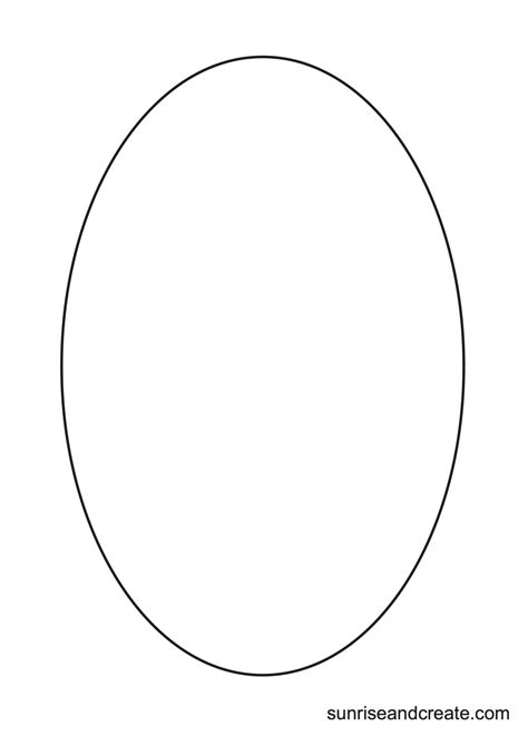 Template For Oval Shape
