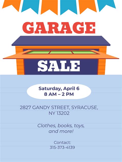 Template Garage Sale
