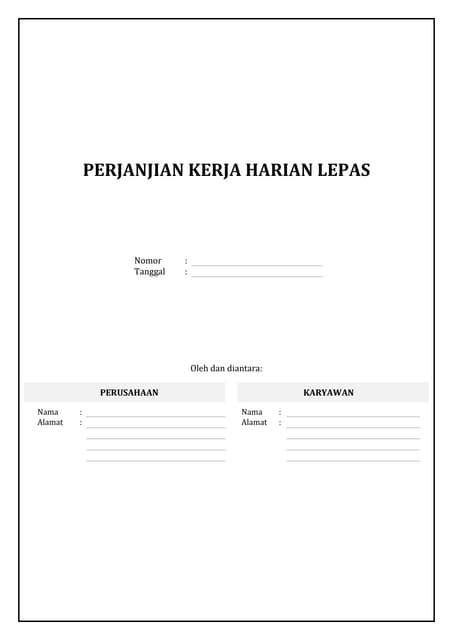 Template Harian Lepas