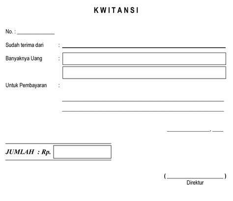 Template Kwitansi