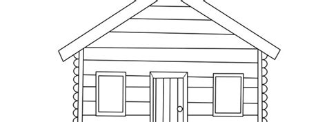 Template Log Cabin Outline From Start To Finish